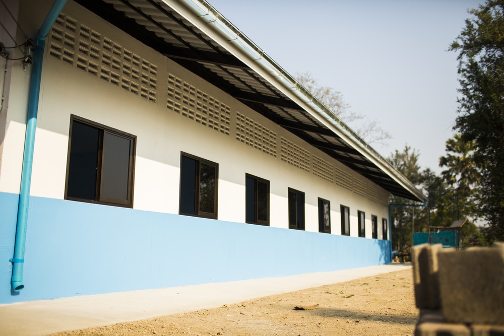 Construction Finishes at the Wat Ban Mak School During Exercise Cobra Gold