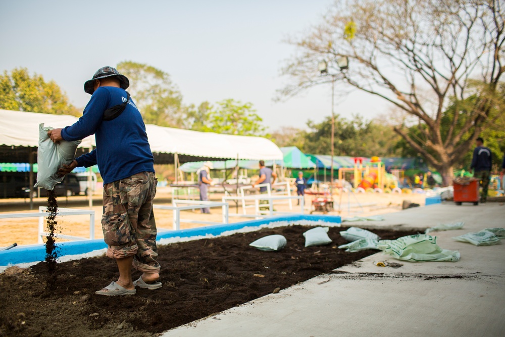 Construction Finishes at the Wat Ban Mak School During Exercise Cobra Gold