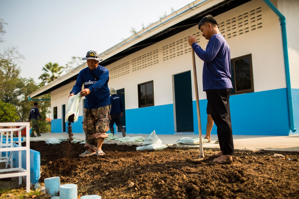 Construction Finishes at the Wat Ban Mak School During Exercise Cobra Gold