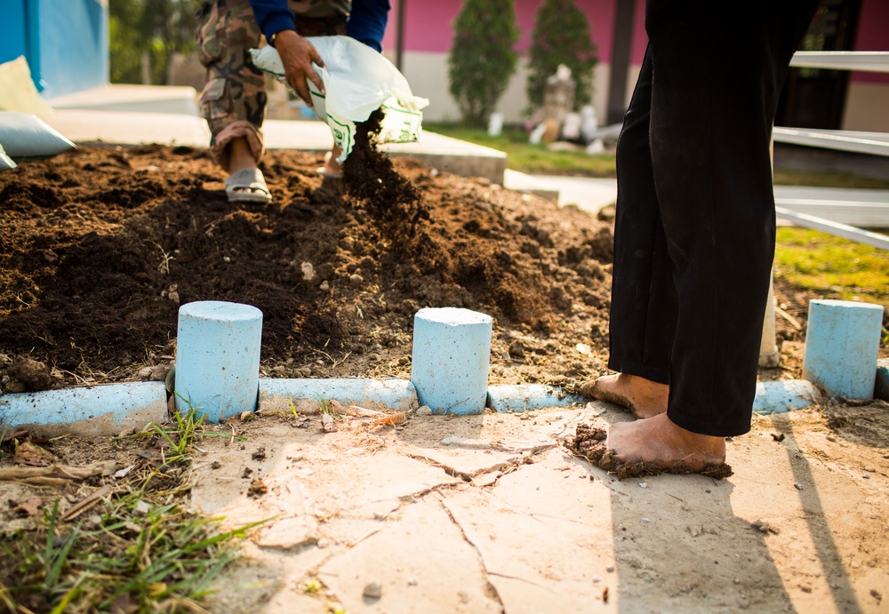 Construction Finishes at the Wat Ban Mak School During Exercise Cobra Gold