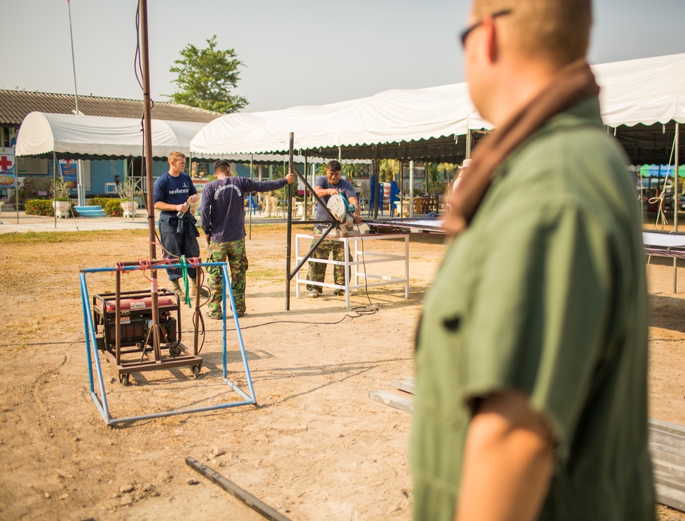 Construction Finishes at the Wat Ban Mak School During Exercise Cobra Gold