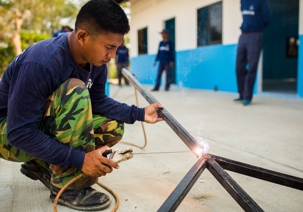 Construction Finishes at the Wat Ban Mak School During Exercise Cobra Gold