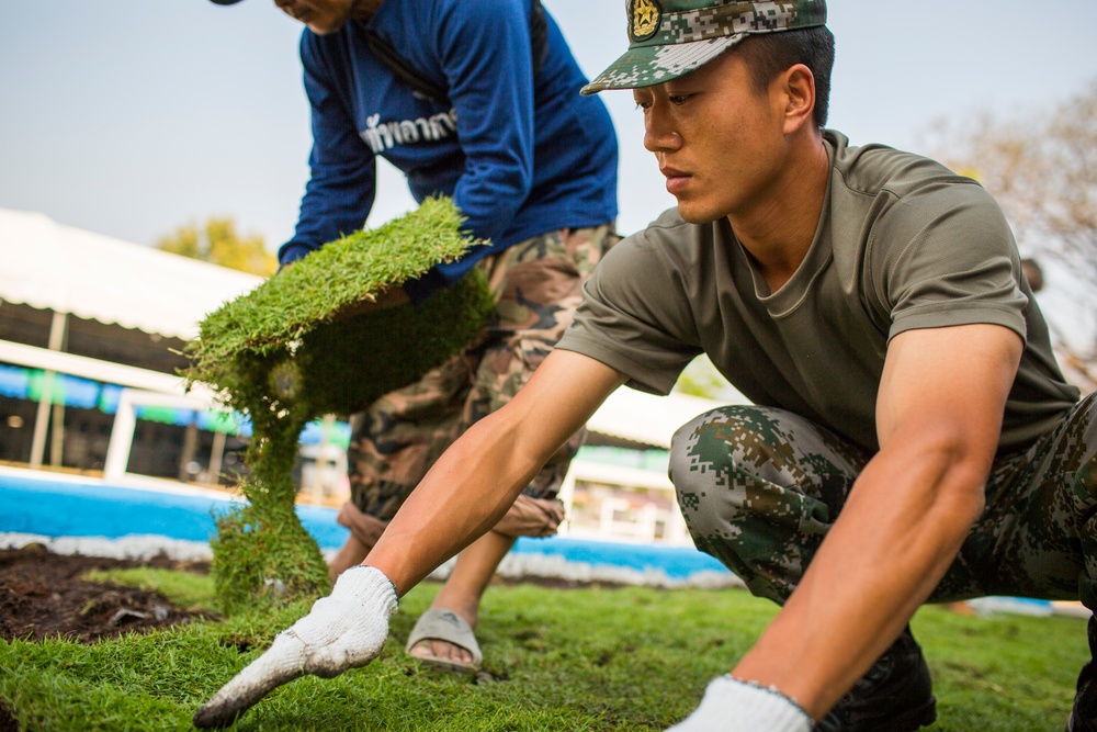 Construction Finishes at the Wat Ban Mak School During Exercise Cobra Gold