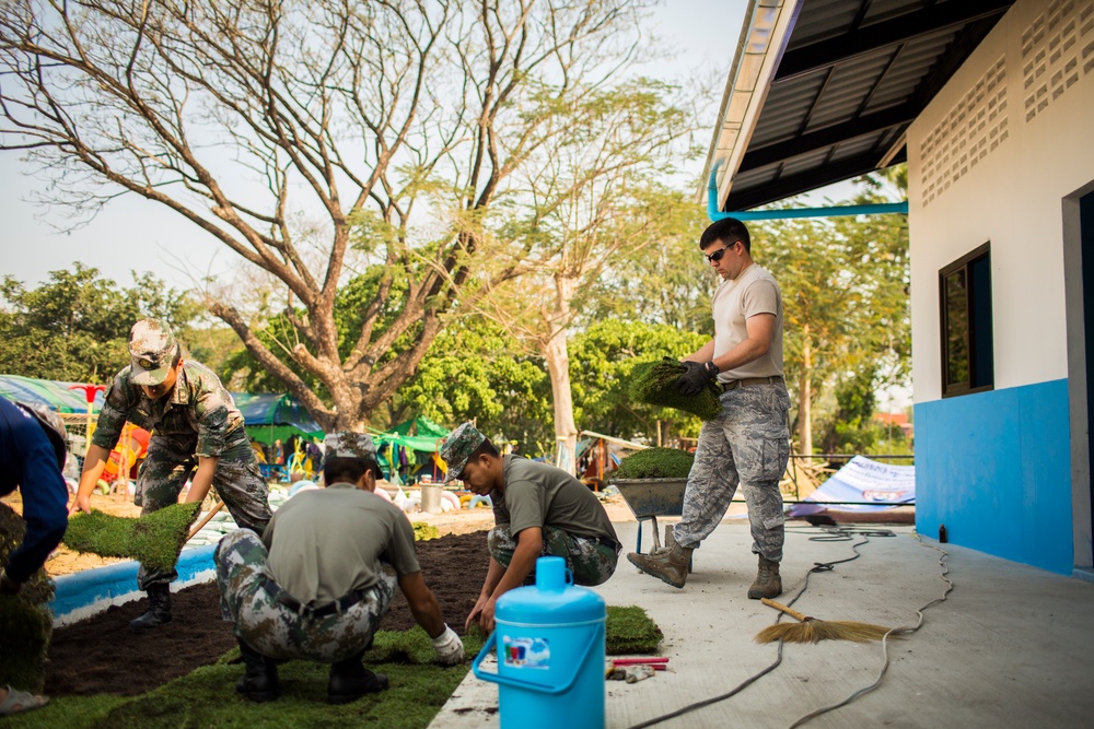 Construction Finishes at the Wat Ban Mak School During Exercise Cobra Gold