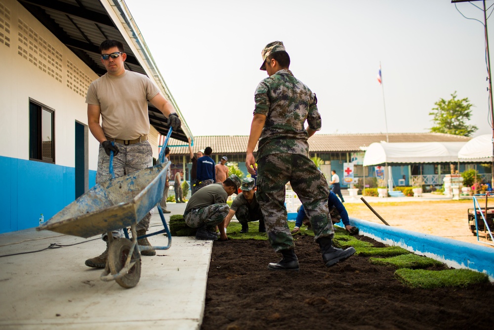 Construction Finishes at the Wat Ban Mak School During Exercise Cobra Gold