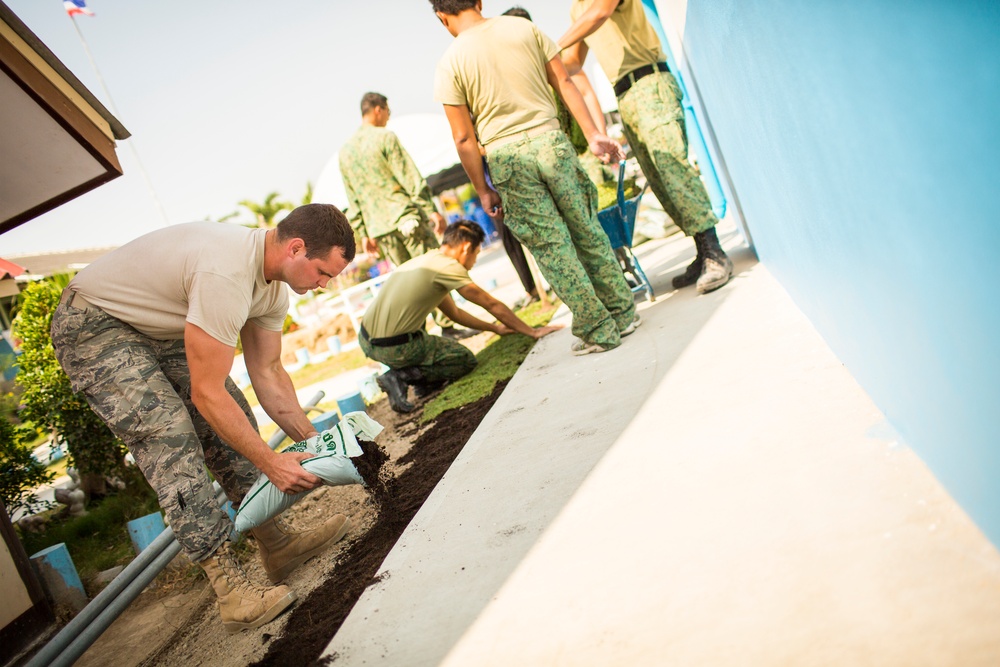 Construction Finishes at the Wat Ban Mak School During Exercise Cobra Gold