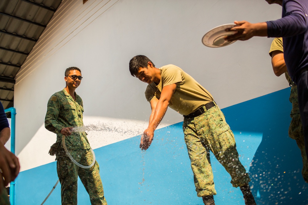 Construction Finishes at the Wat Ban Mak School During Exercise Cobra Gold