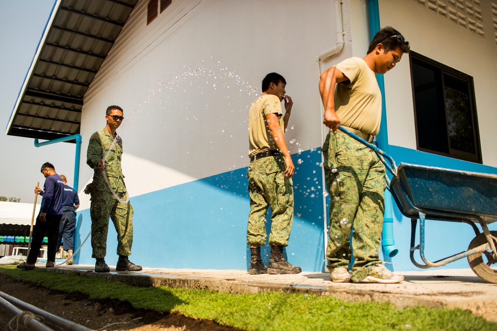 Construction Finishes at the Wat Ban Mak School During Exercise Cobra Gold