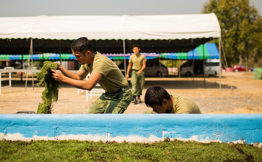 Construction Finishes at the Wat Ban Mak School During Exercise Cobra Gold