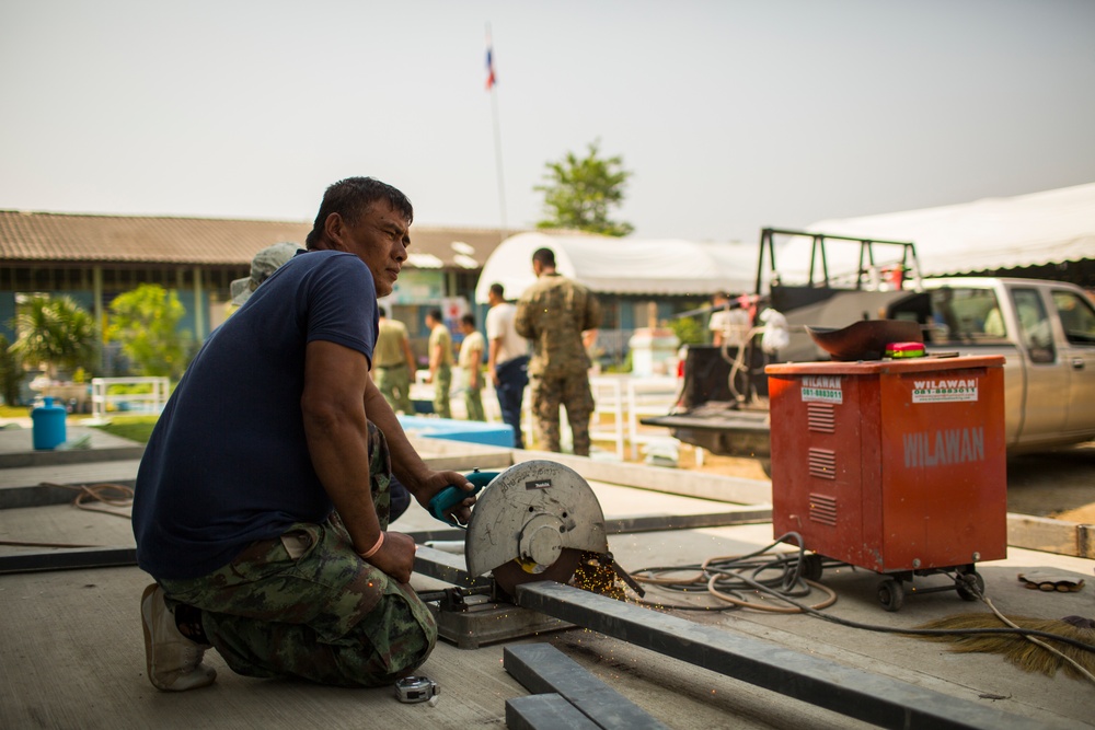 Construction Finishes at the Wat Ban Mak School During Exercise Cobra Gold