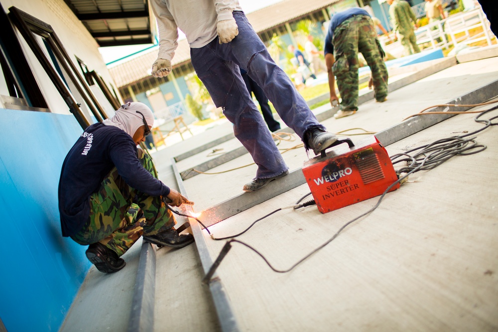 Construction Finishes at the Wat Ban Mak School During Exercise Cobra Gold