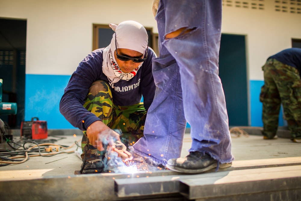 Construction Finishes at the Wat Ban Mak School During Exercise Cobra Gold