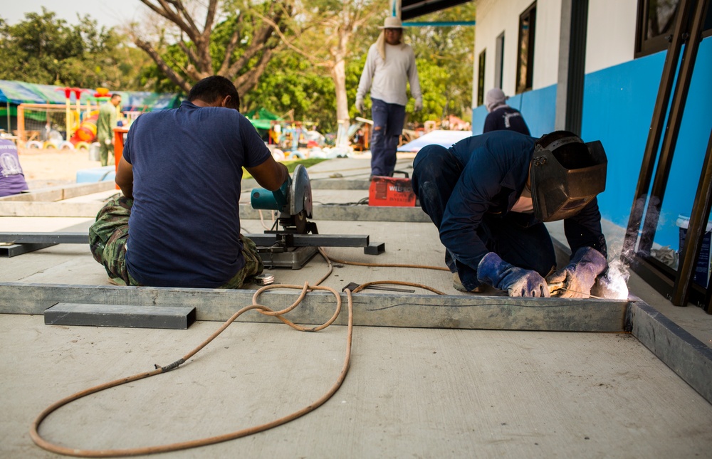 Construction Finishes at the Wat Ban Mak School During Exercise Cobra Gold