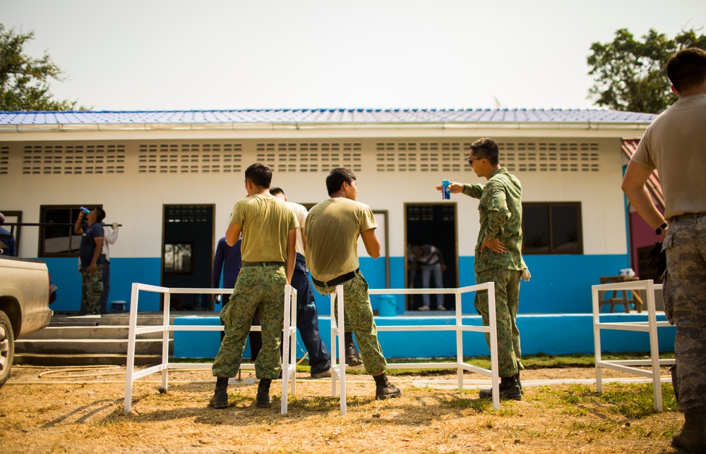 Construction Finishes at the Wat Ban Mak School During Exercise Cobra Gold