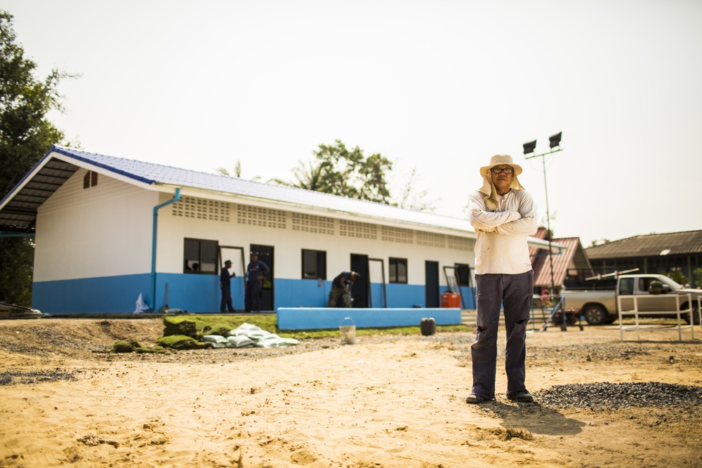 Construction Finishes at the Wat Ban Mak School During Exercise Cobra Gold