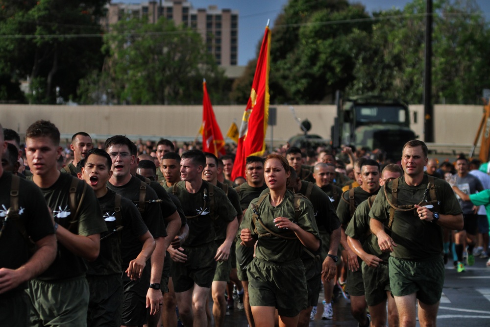 Marines run in memory of fallen Marines