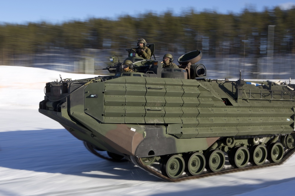 Armored Vehicle Speed Test on Norwegian Ice Road