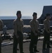 Marines with the 26th MEU participate in rifle detail aboard the USS Arlington
