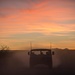 Humvee at sunset