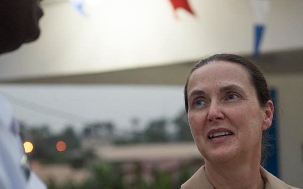 Social engagement with Ghanaian naval officers