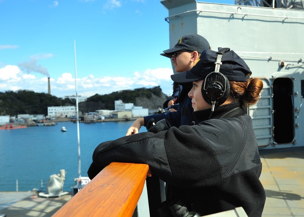 USS Blue Ridge operations in Yokosuka