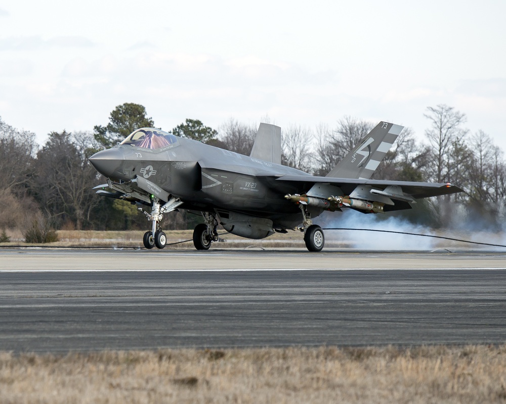 F-35C Lightning II History: The First Arrestment of an F-35C with External Weapons