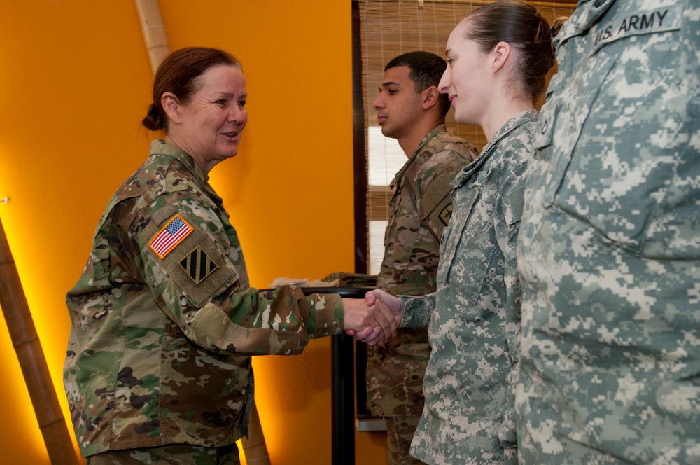 DVIDS - Images - Command Sgt. Maj. Sheryl D. Lyon visits Soldiers at ...