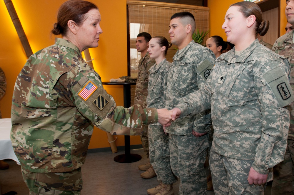 DVIDS - Images - Command Sgt. Maj. Sheryl D. Lyon visits Soldiers at ...