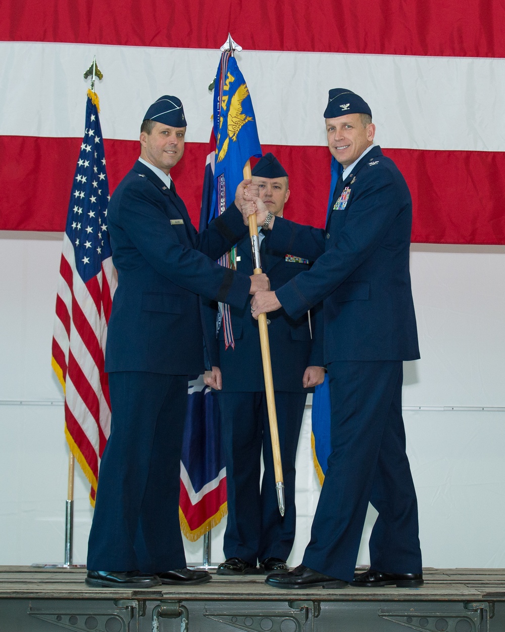 Col. Paul Lyman assumes command of the 153rd Airlift Wing