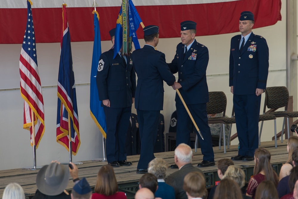 Col. Paul Lyman assumes command of the 153rd Airlift Wing