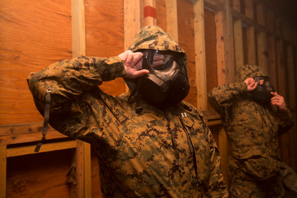 22nd MEU Conducts CBRN Gas Chamber Annual Training