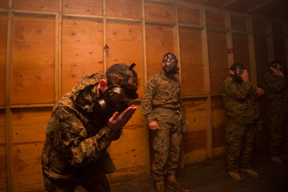 22nd MEU Conducts CBRN Gas Chamber Annual Training