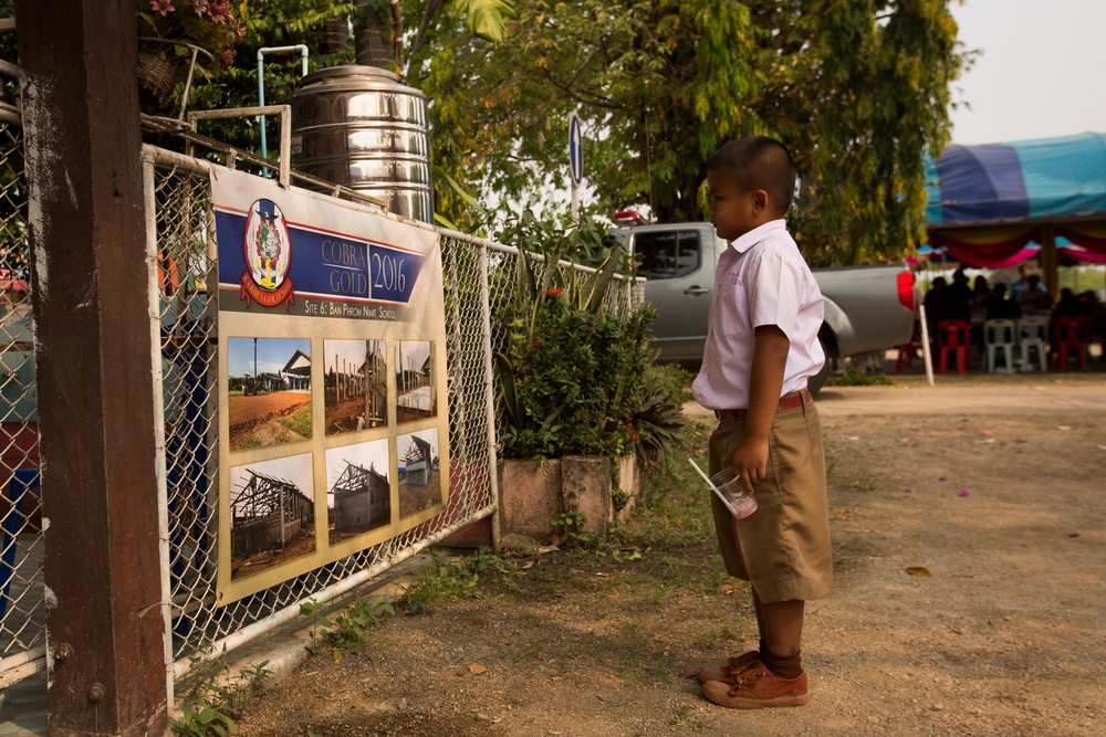 Cobra Gold: Dedication Ceremony at Ban Phrom Nimit Middle School