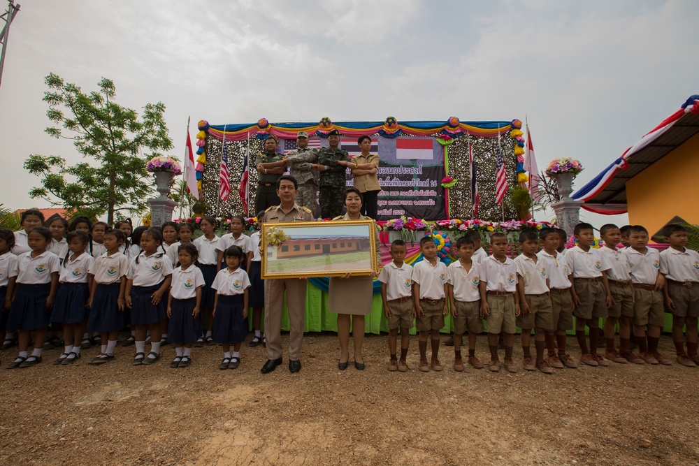 Cobra Gold: Dedication Ceremony at Ban Phrom Nimit Middle School