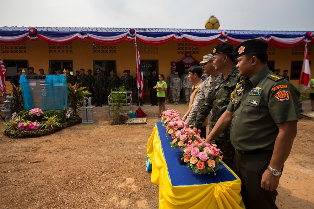 Cobra Gold: Dedication Ceremony at Ban Phrom Nimit Middle School