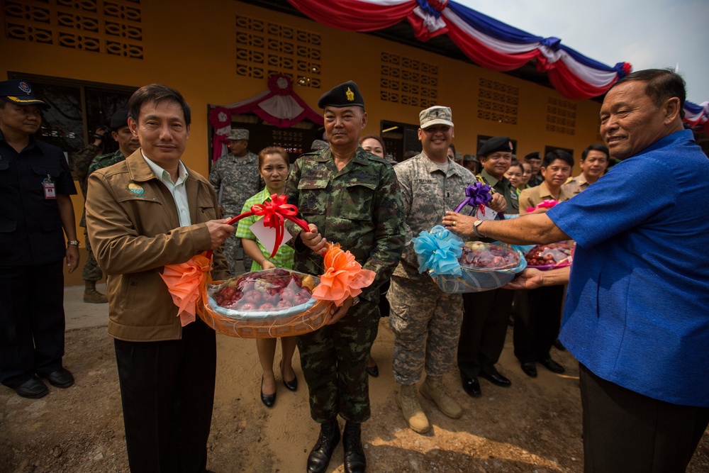 Cobra Gold: Dedication Ceremony at Ban Phrom Nimit Middle School