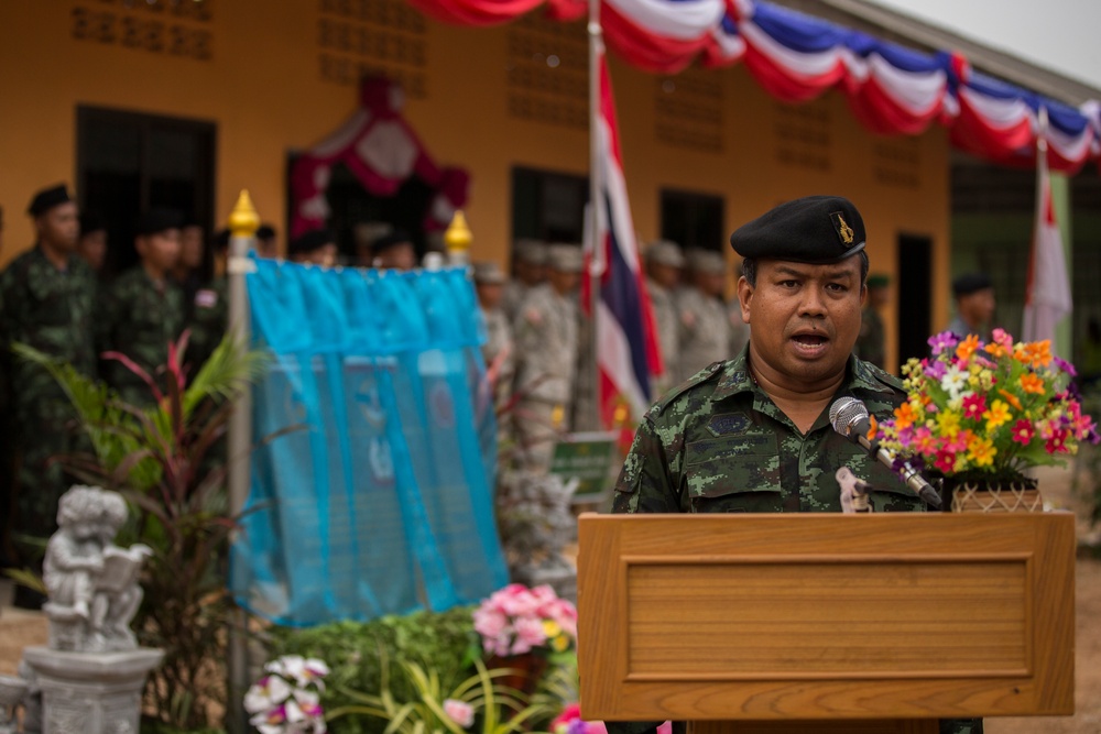 Cobra Gold: Dedication Ceremony at Ban Phrom Nimit Middle School
