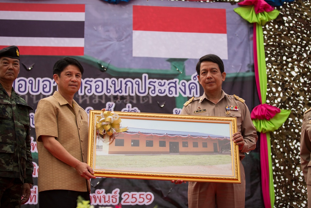 Cobra Gold: Dedication Ceremony at Ban Phrom Nimit Middle School