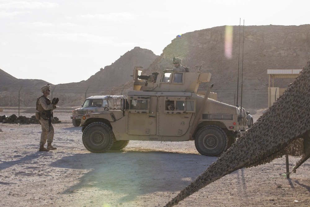 26th MEU LE Marines conduct convoy training while deployed to 5th Fleet area of operation