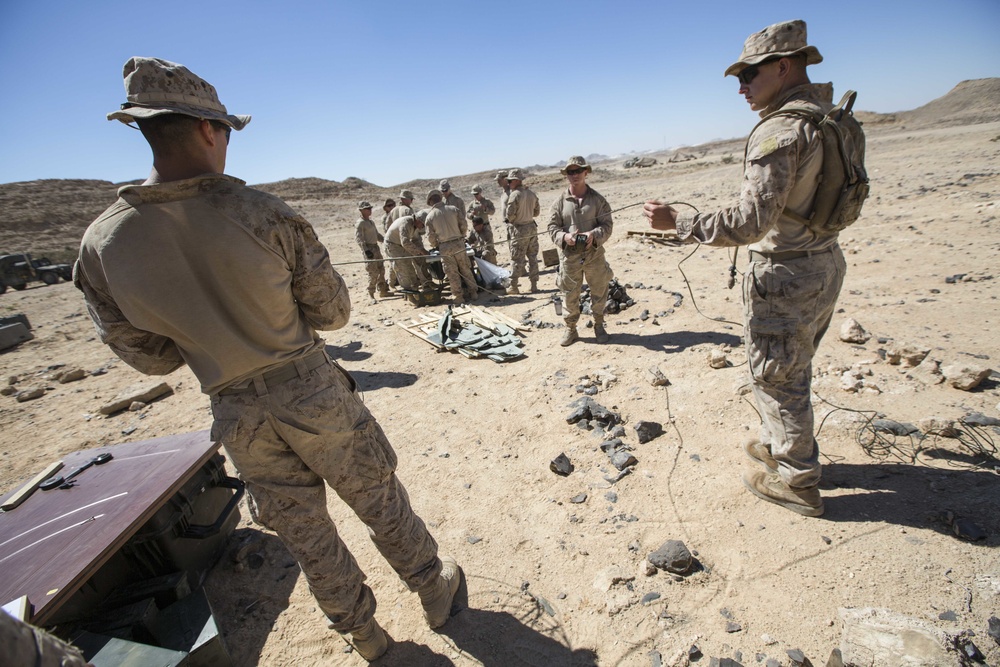 26th MEU Marines conduct Demolition Range during training exercise