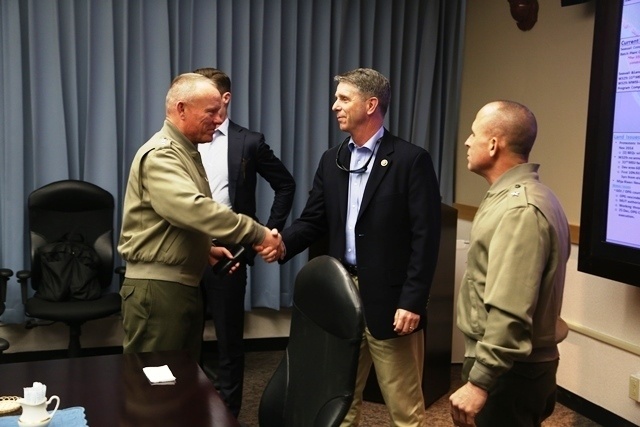 Members of US House of Representatives visit MCAS Futenma
