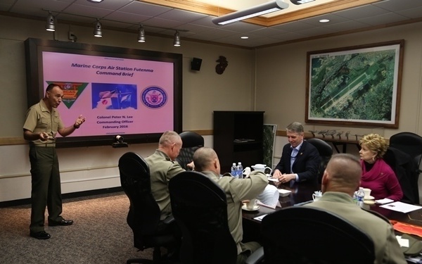Members of US House of Representatives visit MCAS Futenma