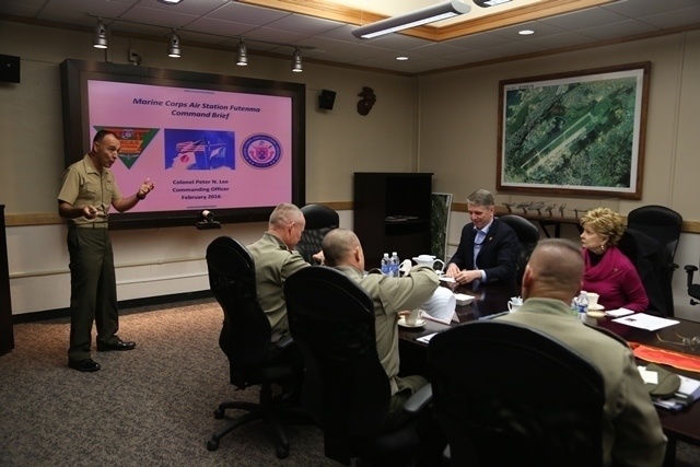 Members of US House of Representatives visit MCAS Futenma
