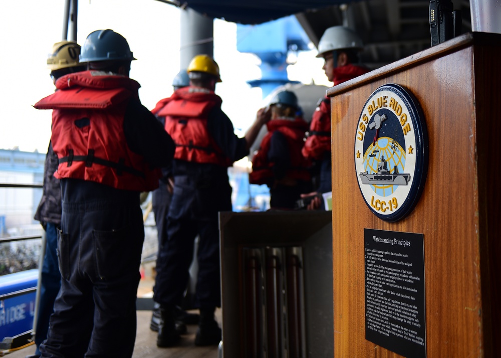 USS Blue Ridge action