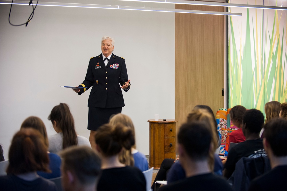 NHQSa commander speaks to international high school