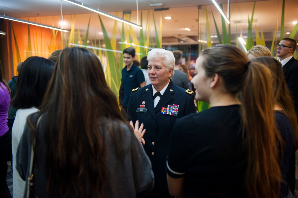 NHQSa commander speaks to international high school