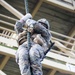 U.S. Marines with Bravo Co. 1/8 practice Fast Rope techniques