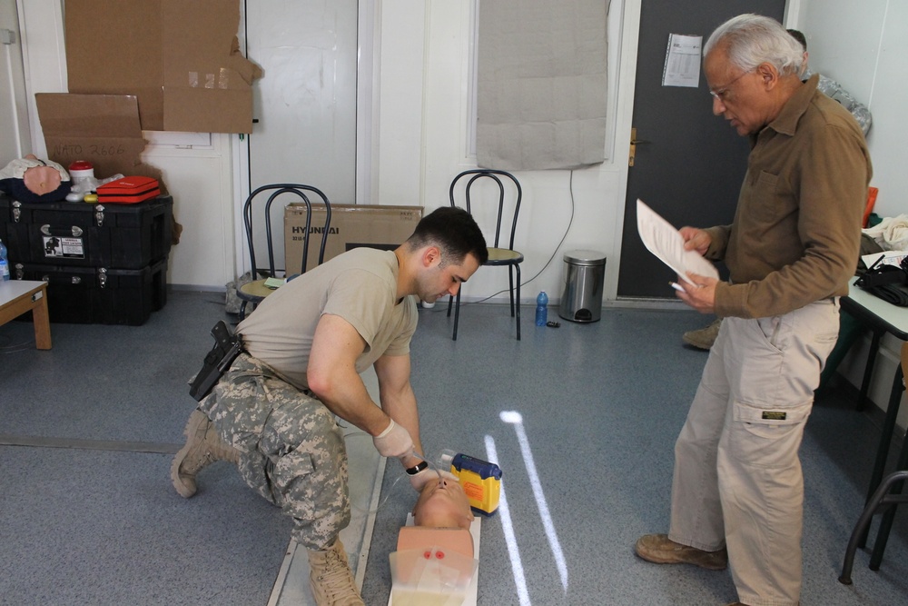 National Guard Soldiers deployed to Kosovo earn EMT certifications