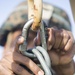 U.S. Marines with Bravo Co. 1/8 practice Fast Rope techniques