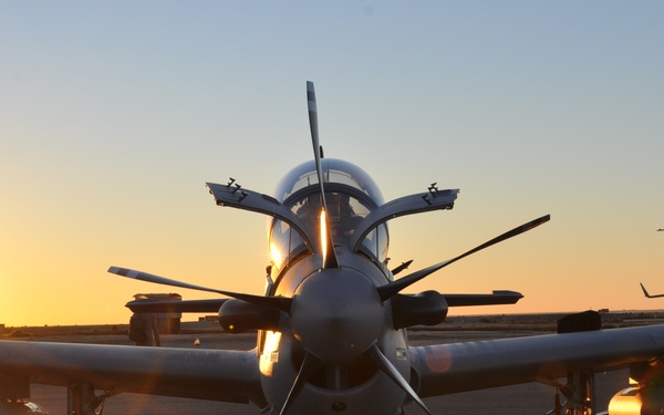 A-29s en route to the Afghan air force